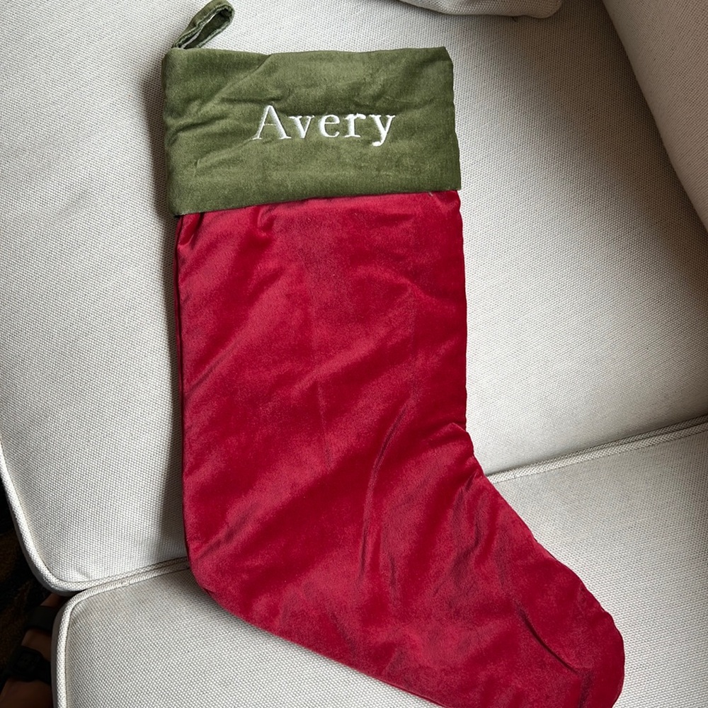 Pottery barn stocking!